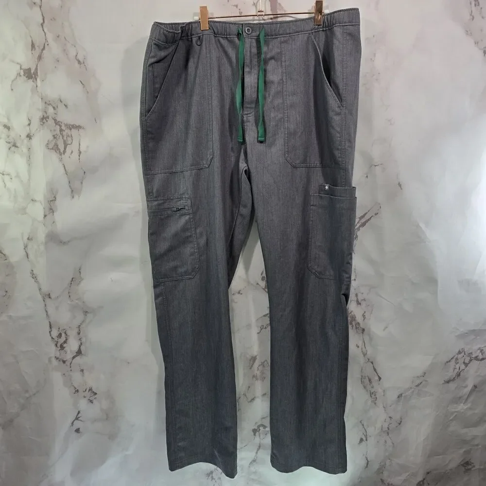 Figs Cairo Pants Mens XL Graphite Gray Green Bottom Cargo TM3001 1803
